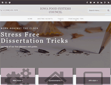 Tablet Screenshot of iowafoodsystemscouncil.org